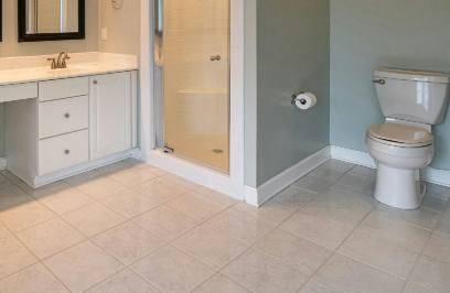 Tile and grout detail after professional cleaning