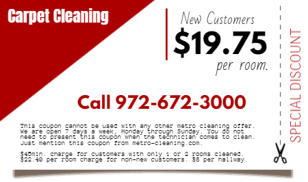 Carpet Cleaning Coupon Promo