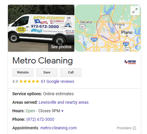 Metro Cleaning Texas Reviews